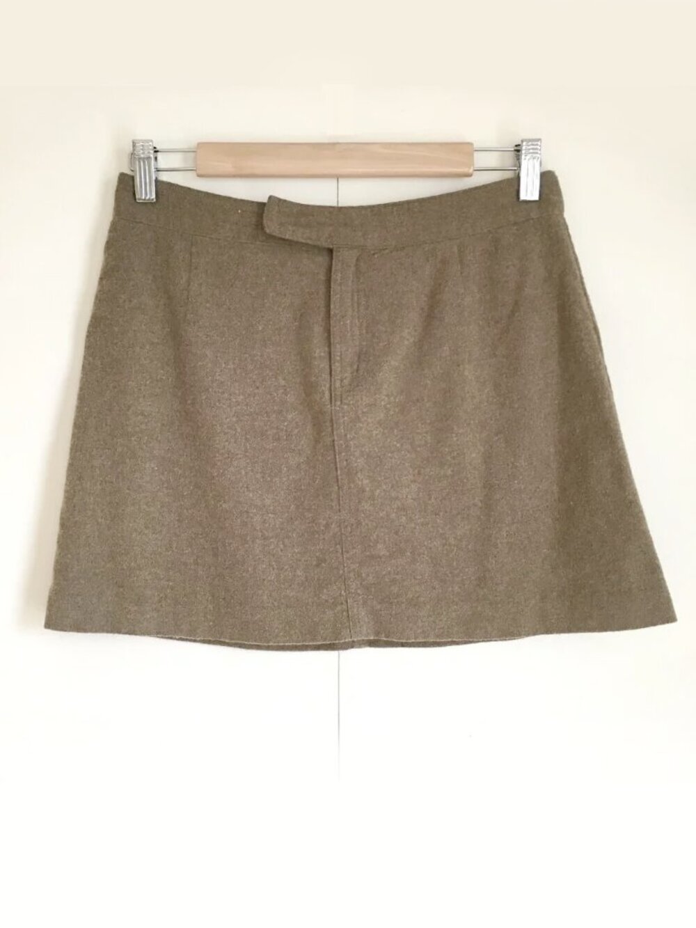Vintage Y2K American Eagle Wool Blend Mini Skirt - Preppy Pleated Grey - Size 2